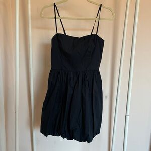Abercrombie & Fitch Black bubble skirt Smocked back mini Dress